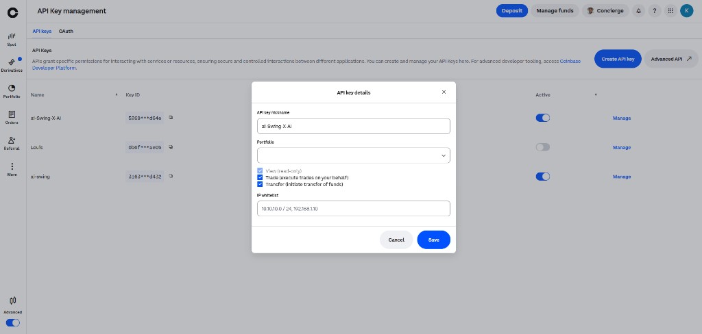 Coinbase API Key
